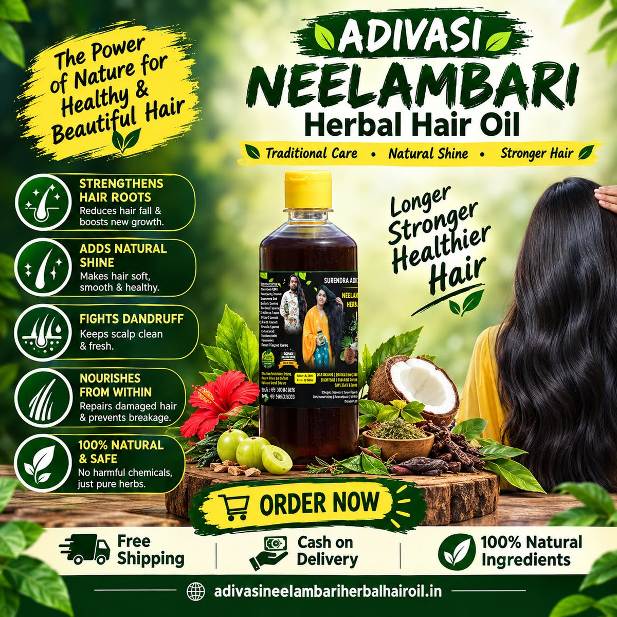 Adivasi Neelambari Herbal Hair Oil