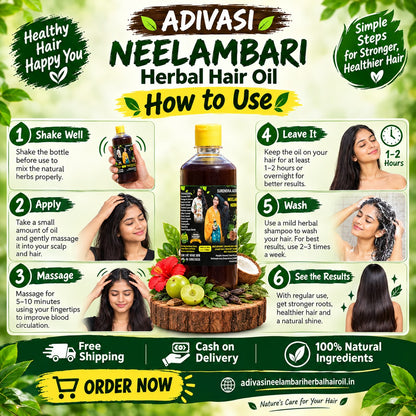Adivasi Neelambari Herbal Hair Oil